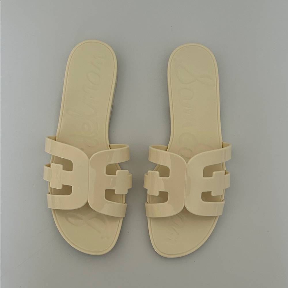 Sam Edelman Ivory Slide Sandals - Jelly Slide - Size 10